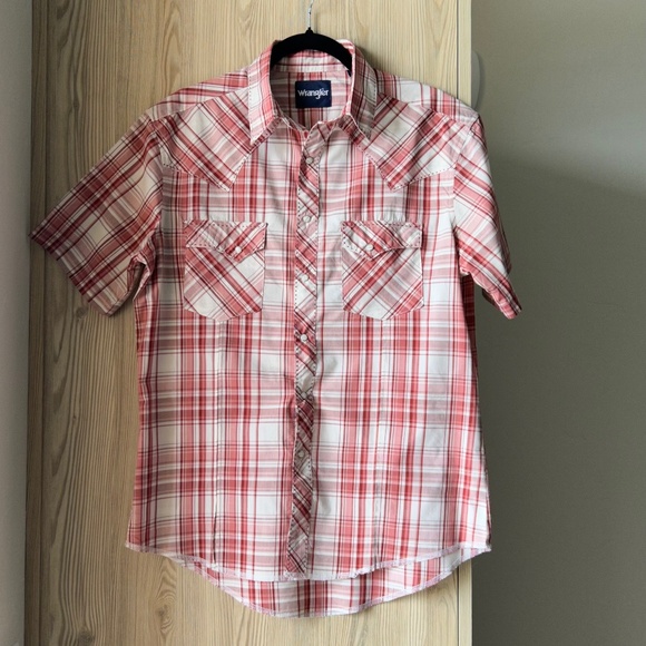 Wrangler Other - Wrangler Men’s Retro Short Sleeve Western Snap Plaid Shirt